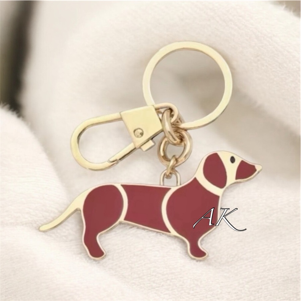 Dachshund Bag Charm Keychain 🐾 Doxie Wiener